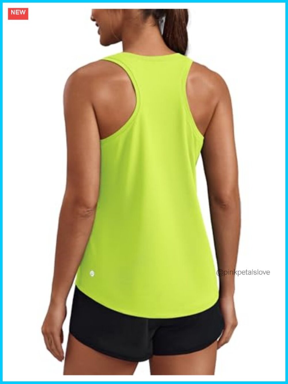 Soft Racerback Tank Top Quick Dry Workout Tops UPF 50+